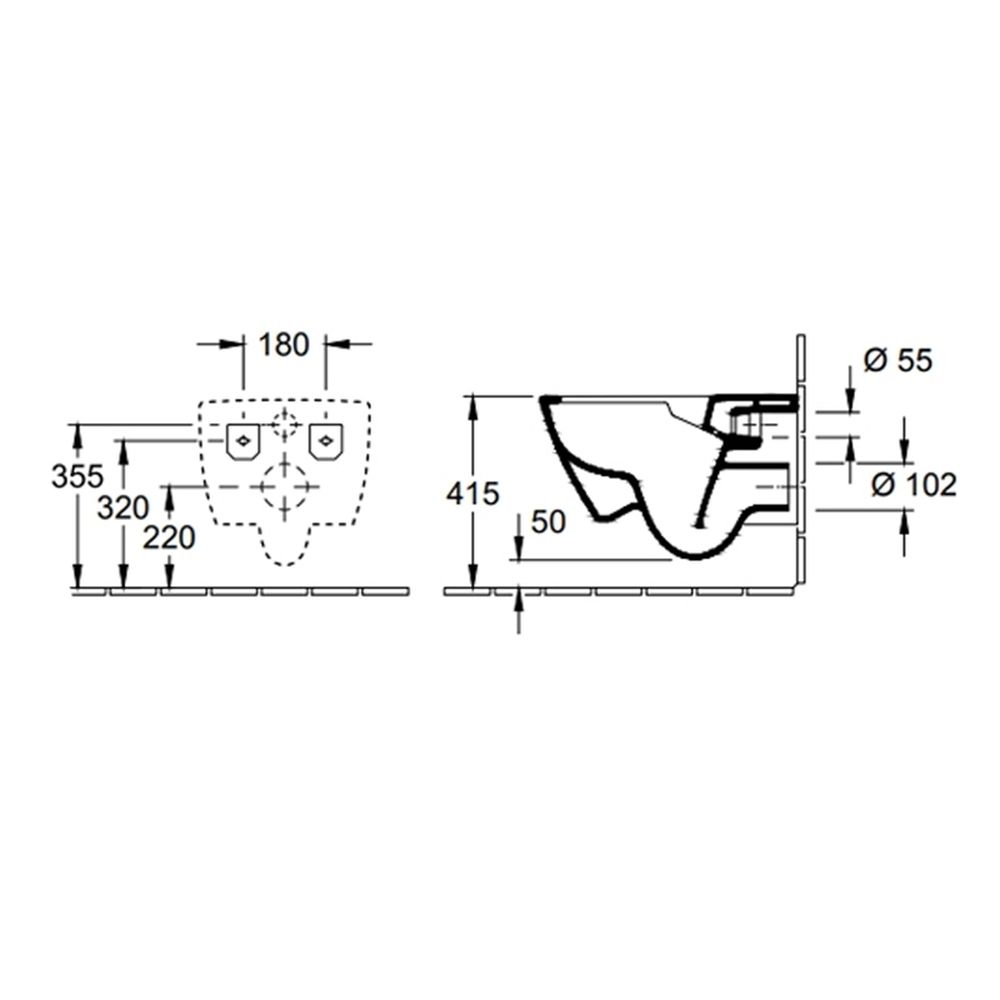 Vas Wc suspendat rimless Villeroy & Boch, Subway 2.0 [6]