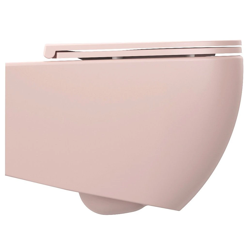 Vas wc suspendat roz rimless oval, Sapho Infinity [6]