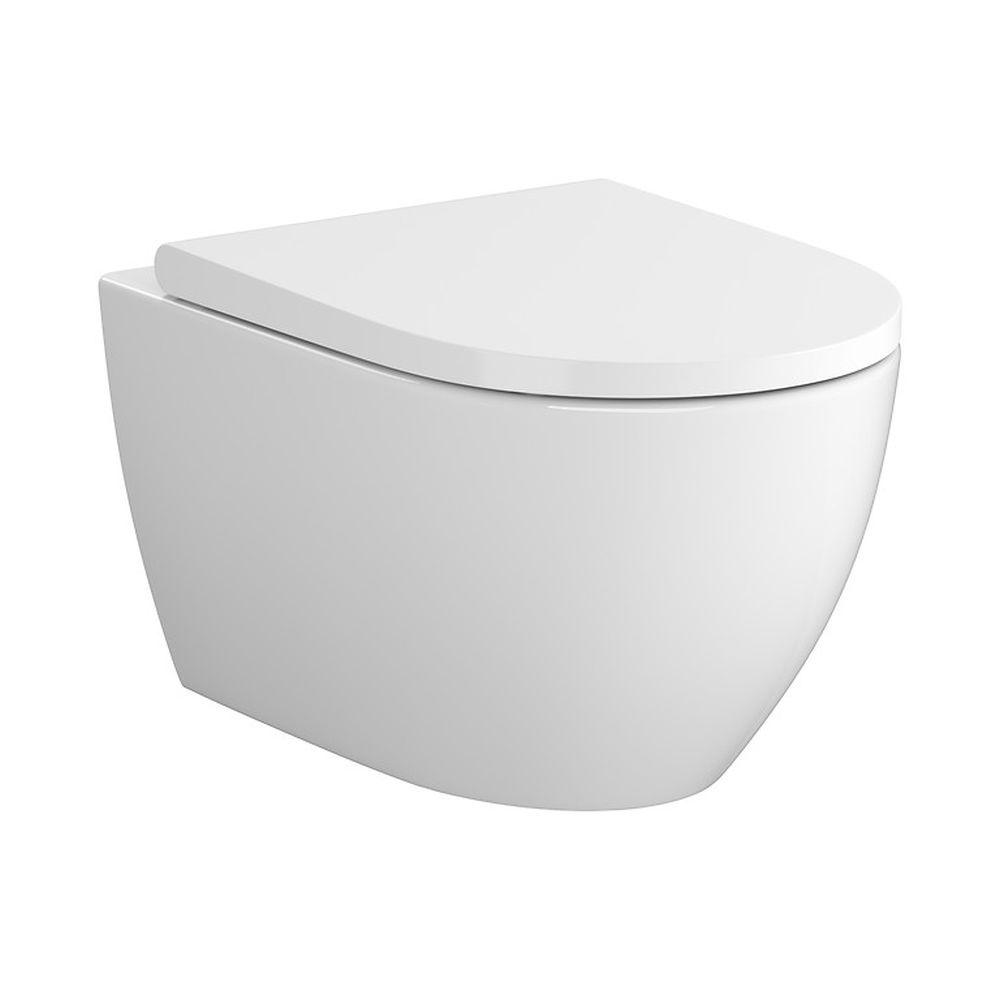 Vas wc suspendat streamon Cersanit Zen cu capac soft close inclus, alb [2]