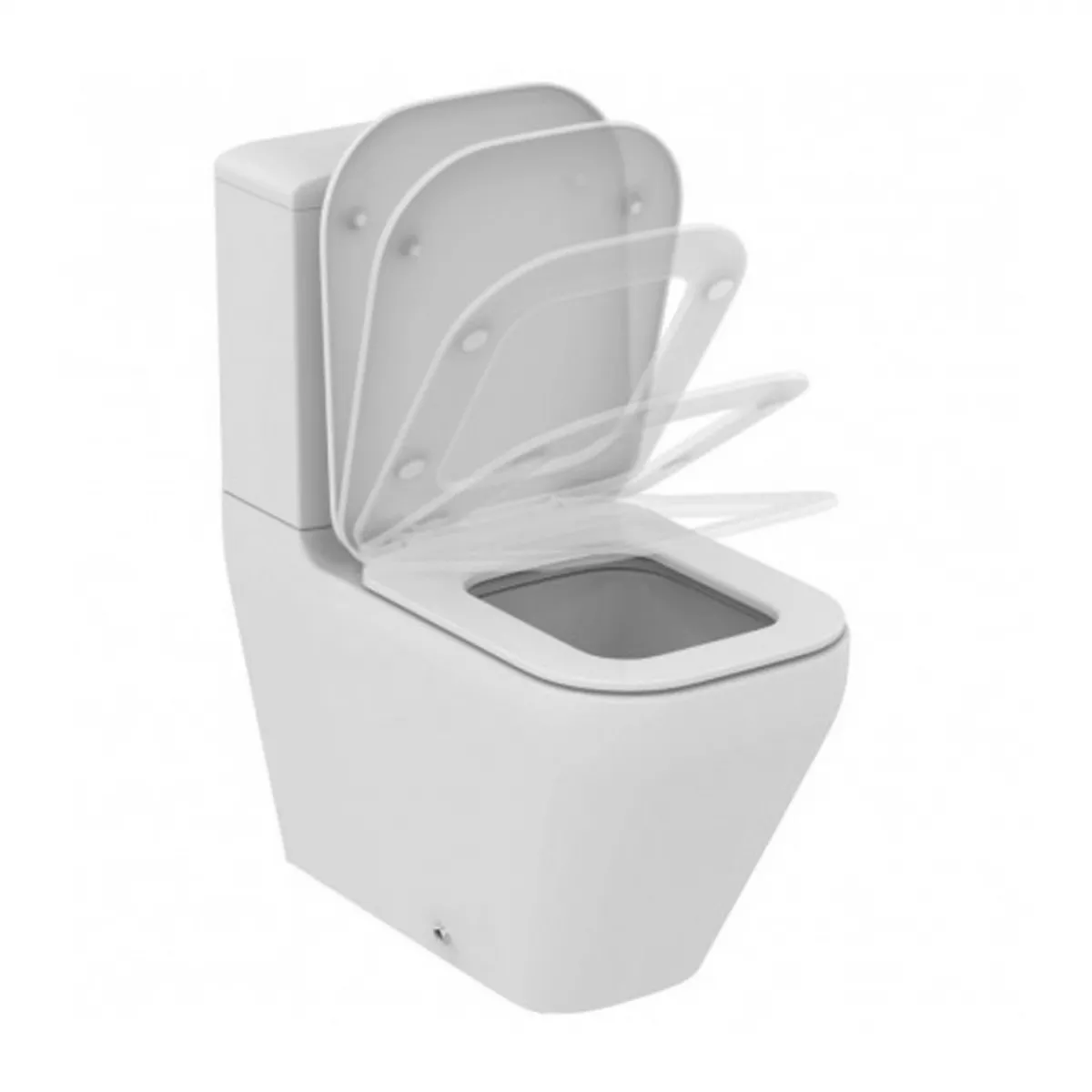 Set vas wc pe podea, cu capac softclose, alb, Ideal Standard Tonic II Aquablade [3]
