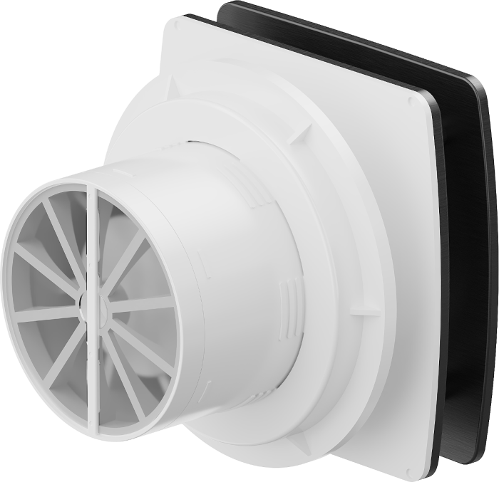 Ventilator de baie negru 100mm AXS Foglia [2]