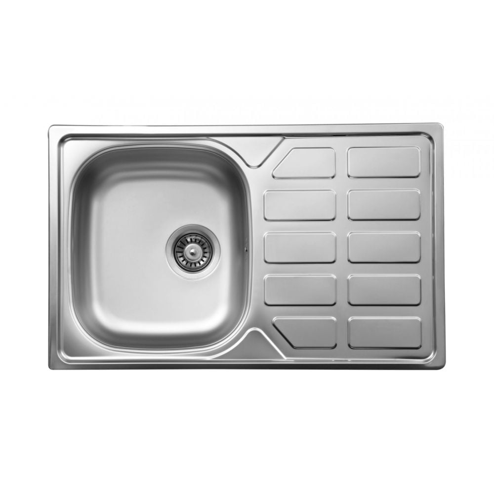 Chiuveta bucatarie inox cu o cuva crom satin Deante Soul