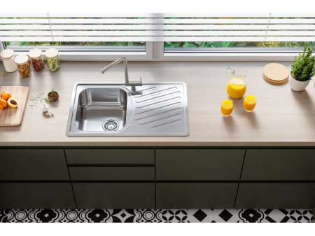 Chiuveta bucatarie inox satin cu picurator, reversibila, Alveus Elegant 30 [3]