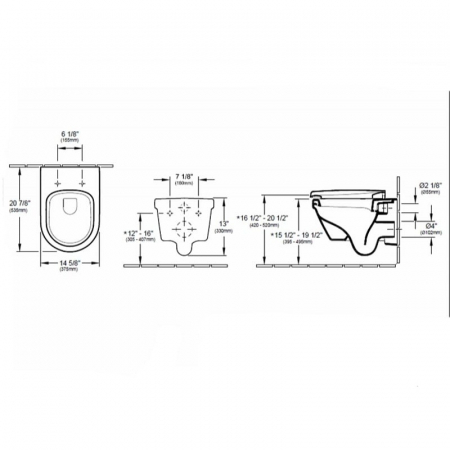 Set vas wc rimless cu capac soft close Villeroy&Boch Architectura, rezervor incastrat si clapeta alba Viconnect [1]