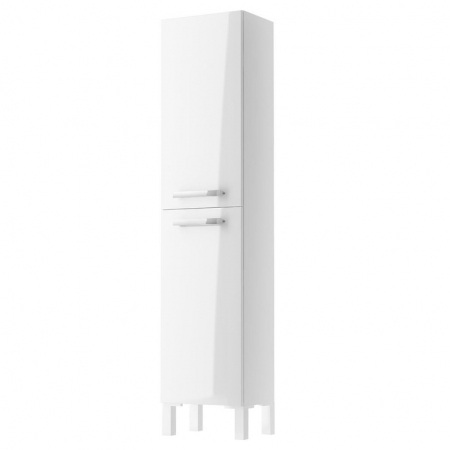 Dulapuri de baie suspendate - Dulap baie Cersanit Melar, 2 usi, 144 cm, alb, montat