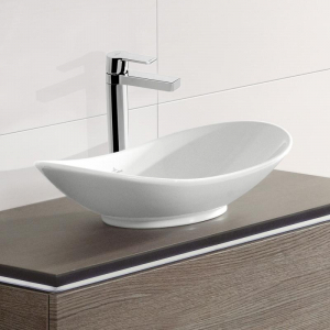 Lavoar pe blat alb lucios 61 cm, oval, Villeroy & Boch My Nature [1]