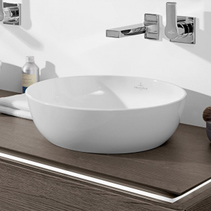 Lavoar pe blat alb lucios 43 cm, rotund, Villeroy & Boch Artis [1]