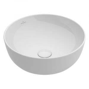 Chiuvete baie - Lavoar pe blat alb lucios 43 cm, rotund, Villeroy & Boch Artis