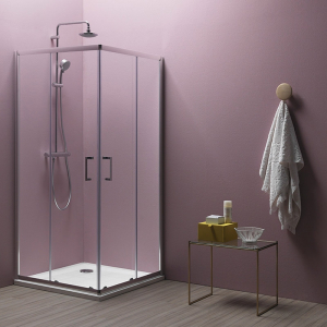 Baie - Cabina dus sticla patrata 90x90 cm KolpaSan Eco Quat