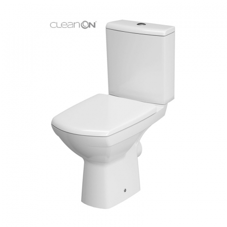 Baie - Vas wc rimless cu rezervor si capac Soft-Close si Easy Off inclus, Cersanit, Carina New
