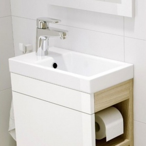Lavoar baie mic alb lucios 40 cm pentru mobilier Como 40 Cersanit [1]