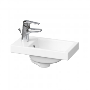Chiuvete baie - Lavoar baie mic alb lucios 40 cm pentru mobilier Como 40 Cersanit
