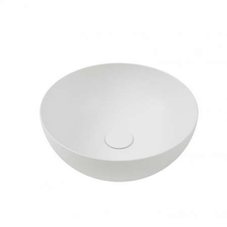 Chiuvete baie - Lavoar baie pe blat slim alb 40 cm, rotund, Happy Hour Hatria