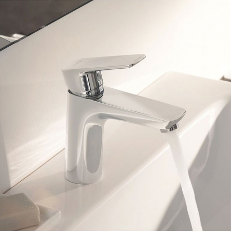 Baterie lavoar cu ventil metalic, culoare crom, Kludi, Pure & Style [2]
