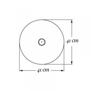 Lavoar pe blat alb lucios 41 cm, rotund, Fluminia Amereta [3]