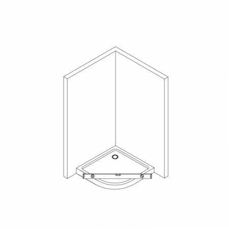 Cabina dus semirotunda crom 90x90 cm, Sanswiss, Ocelia [3]
