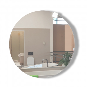 Mobilier baie - Oglinda baie 100 cm cu LED rotunda Kolpasan, Pandora