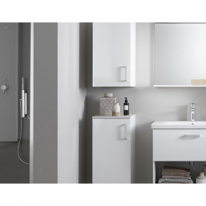 Mobilier baie - Dulap baie suspendat alb 70 cm inaltime Kolpasan Evelin