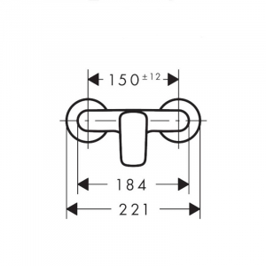 Baterie dus culoare crom Hansgrohe, Logis [3]