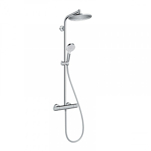 Coloane de dus - Coloana de dus cu baterie termostata, culoare crom, Hansgrohe Crometta S240