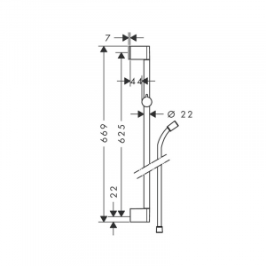 Set de dus culoare crom Hansgrohe, Crometta Vario Unica [4]