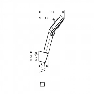 Set de dus sau cada culoare crom Hansgrohe, Crometta Vario / Porter [4]