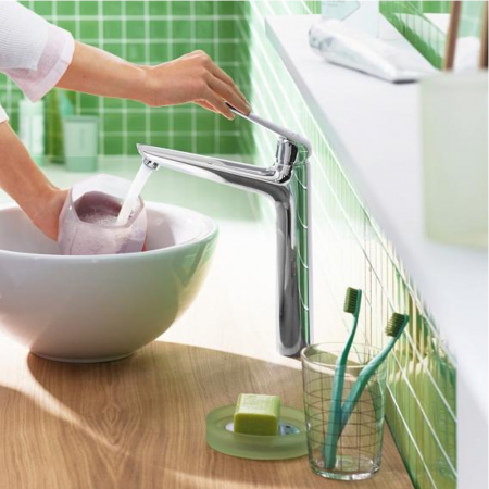 Baterie lavoar culoare crom, fara ventil, Hansgrohe, Novus [1]