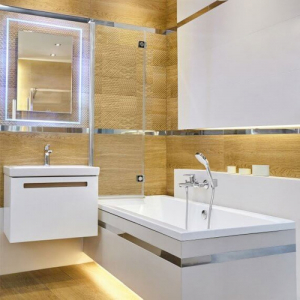 Baterie cada sau dus crom Hansgrohe, Talis Select E [1]