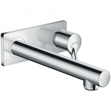 Baterii baie - Baterie lavoar cu montaj pe perete, culoare crom, Hansgrohe, Talis S