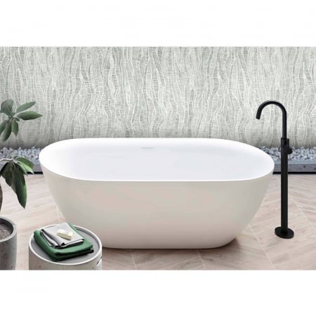 Cazi de baie freestanding - Cada baie freestanding 170 x 78 cm ovala, Tiberis, Hatria