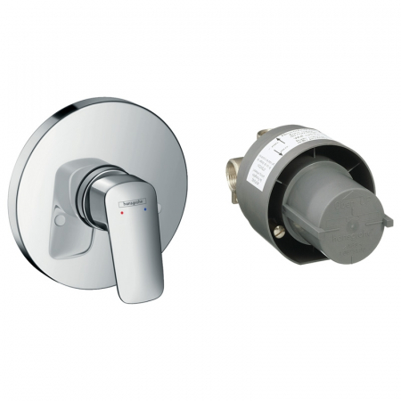 Baterii baie - Set baterie dus si corp incastrat crom Hansgrohe, Logis