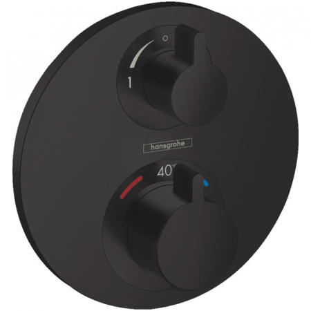 Baterii cada - Baterie cada sau dus termostatata culoare negru mat Hansgrohe, Ecostat S