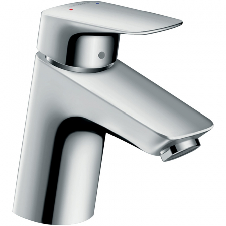 Baterii baie - Baterie lavoar cu ventil push-open, culoare crom, Hansgrohe, Logis 70