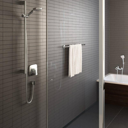 Baterie dus Hansgrohe Logis incastrata pentru corp ingropat, crom [1]