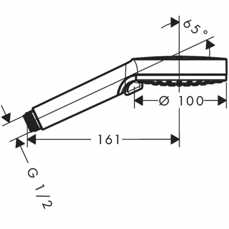 Para dus culoare alb/crom Hansgrohe, Crometta Vario [1]