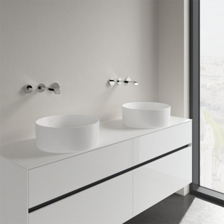 Lavoar pe blat alb 40 cm, rotund, Villeroy & Boch Collaro [1]