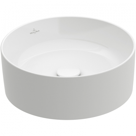 Chiuvete baie - Lavoar pe blat alb 40 cm, rotund, Villeroy & Boch Collaro