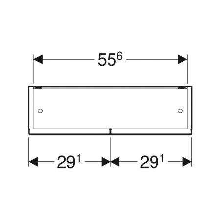 Dulap suspendat cu oglinda Geberit Selnova Square, 60 cm, nuc inchis [4]