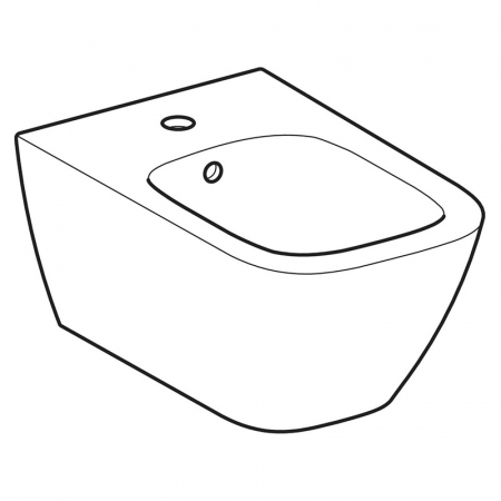 Bideu suspendat alb Geberit Smyle Square [1]