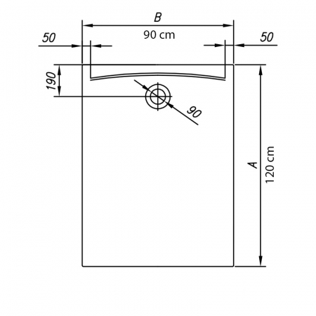 Cadita dus dreptunghiulara alba cu masca 120x90 cm Kolpasan, Evelin Q [1]