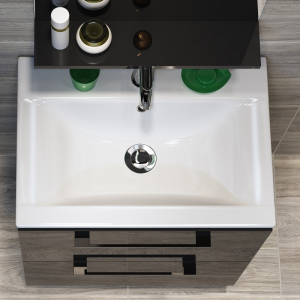 Lavoar baie incastrat alb lucios 60 cm Cersanit Ontario New [1]