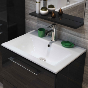 Lavoar baie incastrat alb lucios 60 cm Cersanit Ontario New [2]
