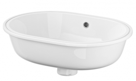 Obiecte sanitare - Lavoar sub blat alb 55 cm, oval, Cersanit Caspia
