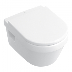 Vase WC - Vas wc suspendat rimless cu capac soft close, rotund, Villeroy & Boch Architectura
