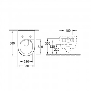 Vas WC suspendat rimless cu capac soft close inclus Villeroy & Boch, Subway [4]