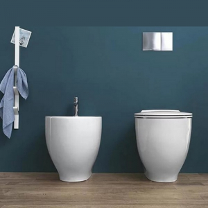 Vas de toaleta rimless cu evacuare universala Hatria, Le Fiabe [1]
