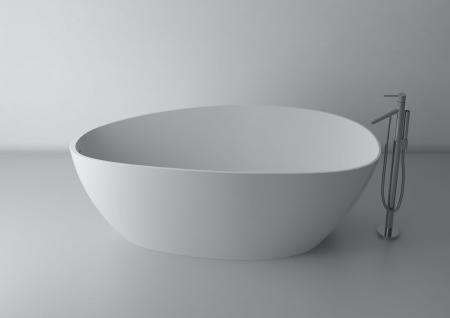 Cazi de baie freestanding - Cada baie freestanding ovala, compozit, 170 x 77 cm, Cast Marble Praga XL
