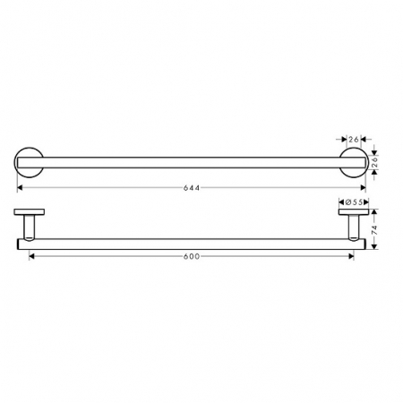 Portprosop crom Hansgrohe, Logis Universal [2]