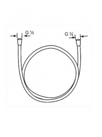 Furtun dus culoare crom 200 cm Kludi, Logoflex [1]