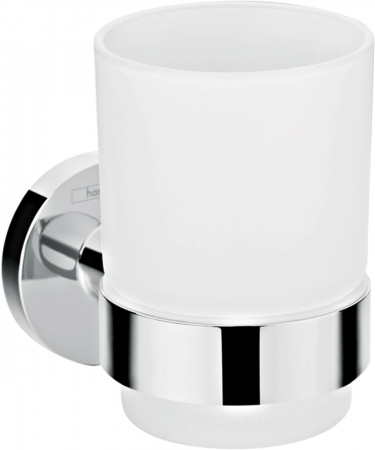 Accesorii lavoar - Pahar baie culoare crom Hansgrohe, Logis Universal
